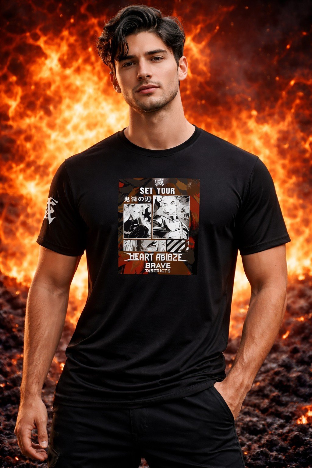 Polera Rengoku – Demon Slayer | Brave Districts