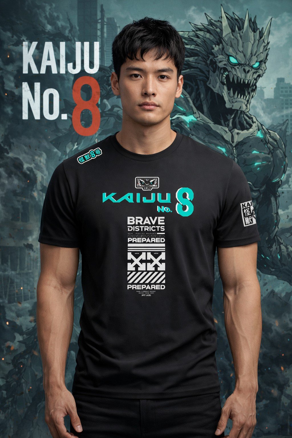 Polera Kaiju No. 8 – Edición Street Anime | Brave Districts