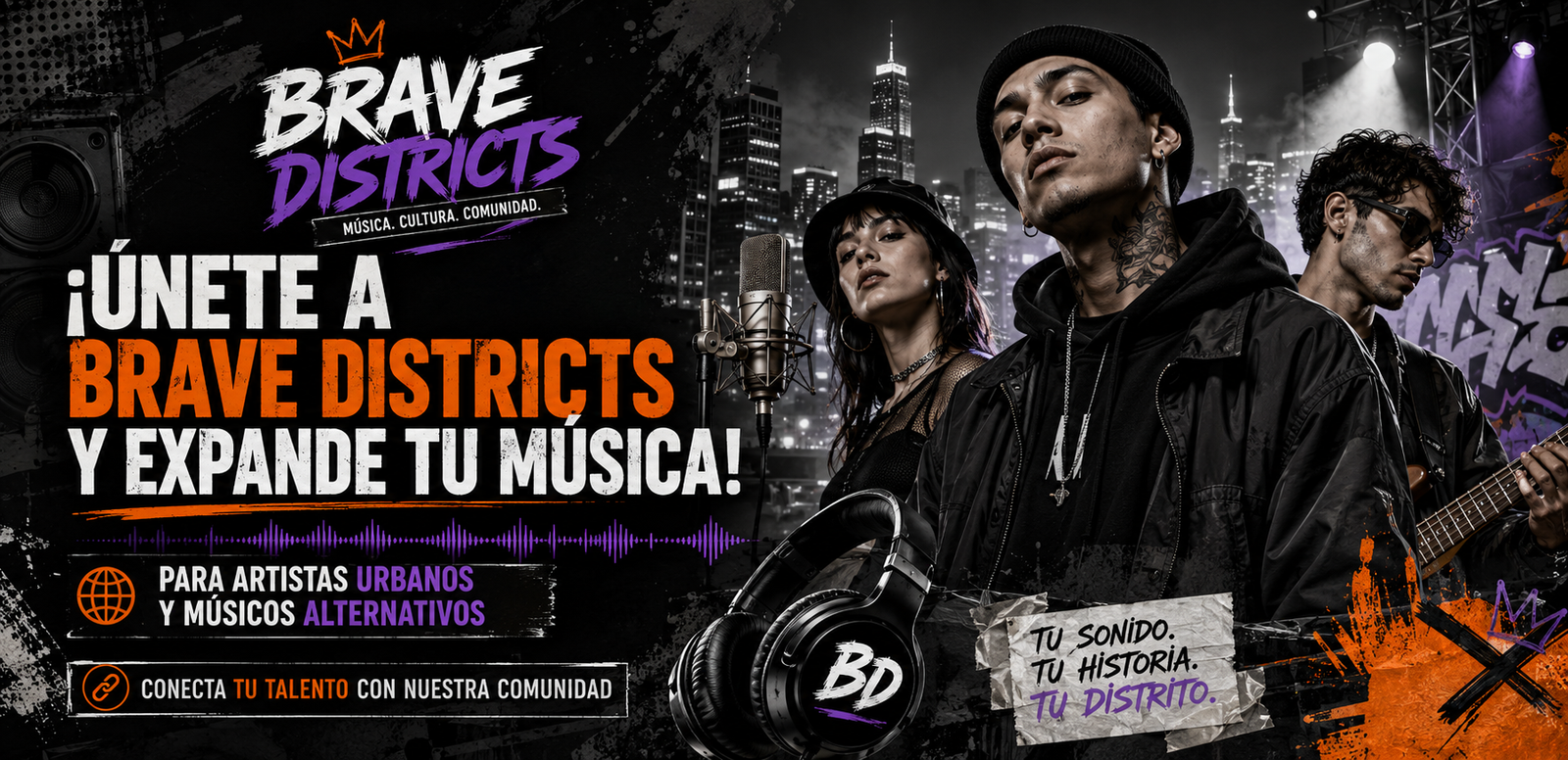 ¡Únete a Brave Districts y Expande Tu Música!
